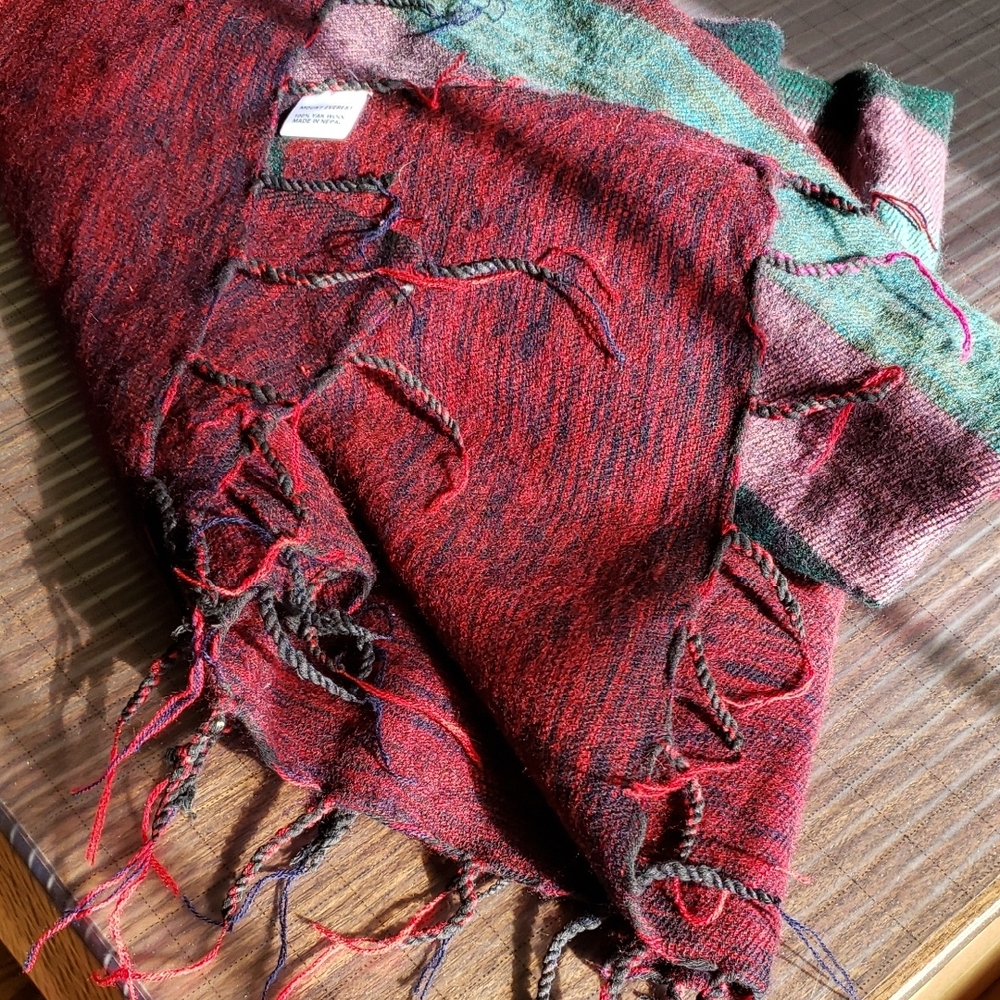 MOUNT EVEREST Multicolor Women's Scarf 100p Wool